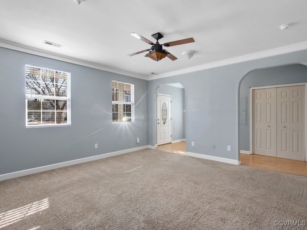 1411 Decatur Street Richmond, VA 23224 - Photo 7 of 20 Unfurnished bedroom featuring ceiling fan, ornamen