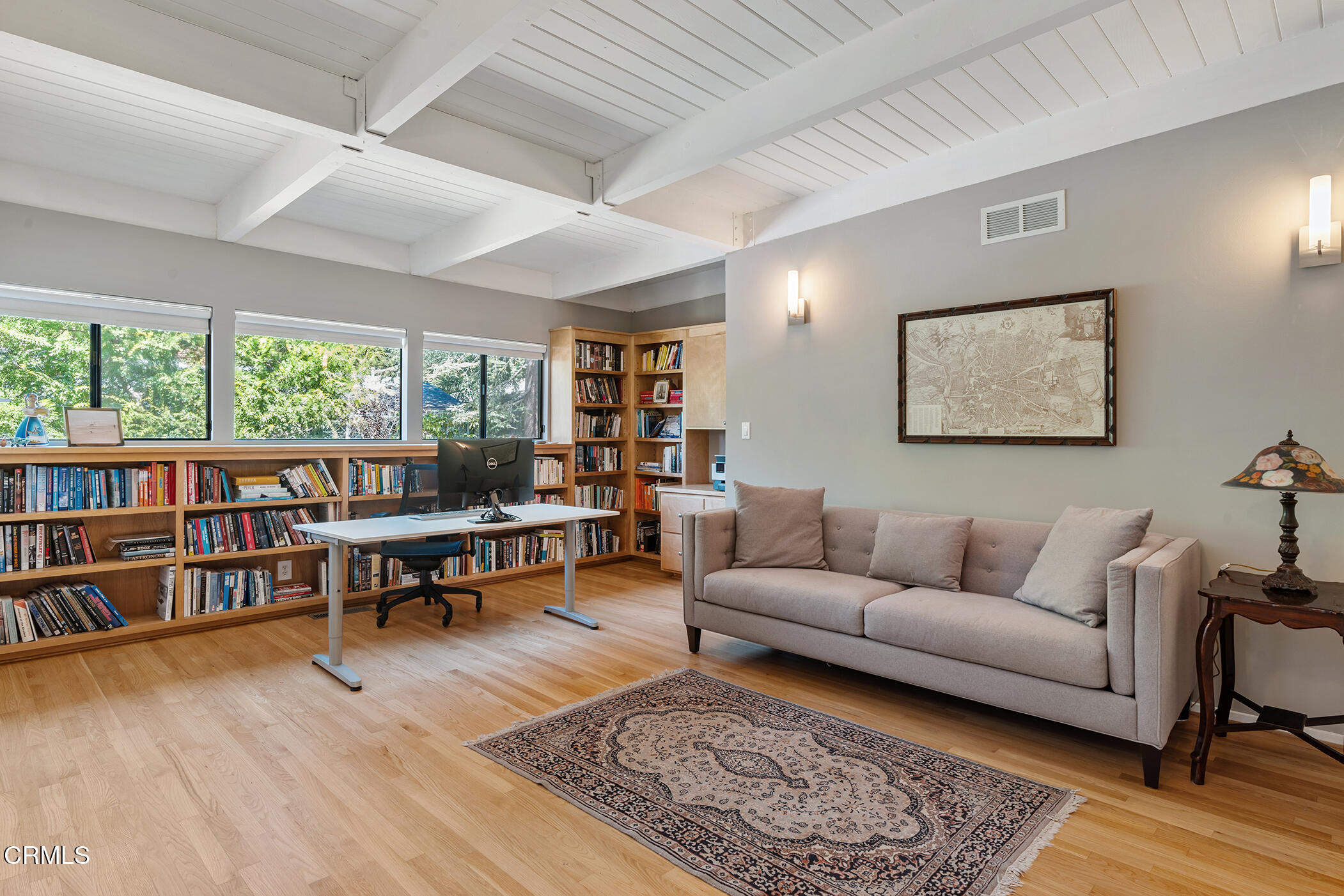 3581 Valley Meadow Road Sherman Oaks, CA 91403 - Photo 21 of 30 a living room with furniture and a wooden floor