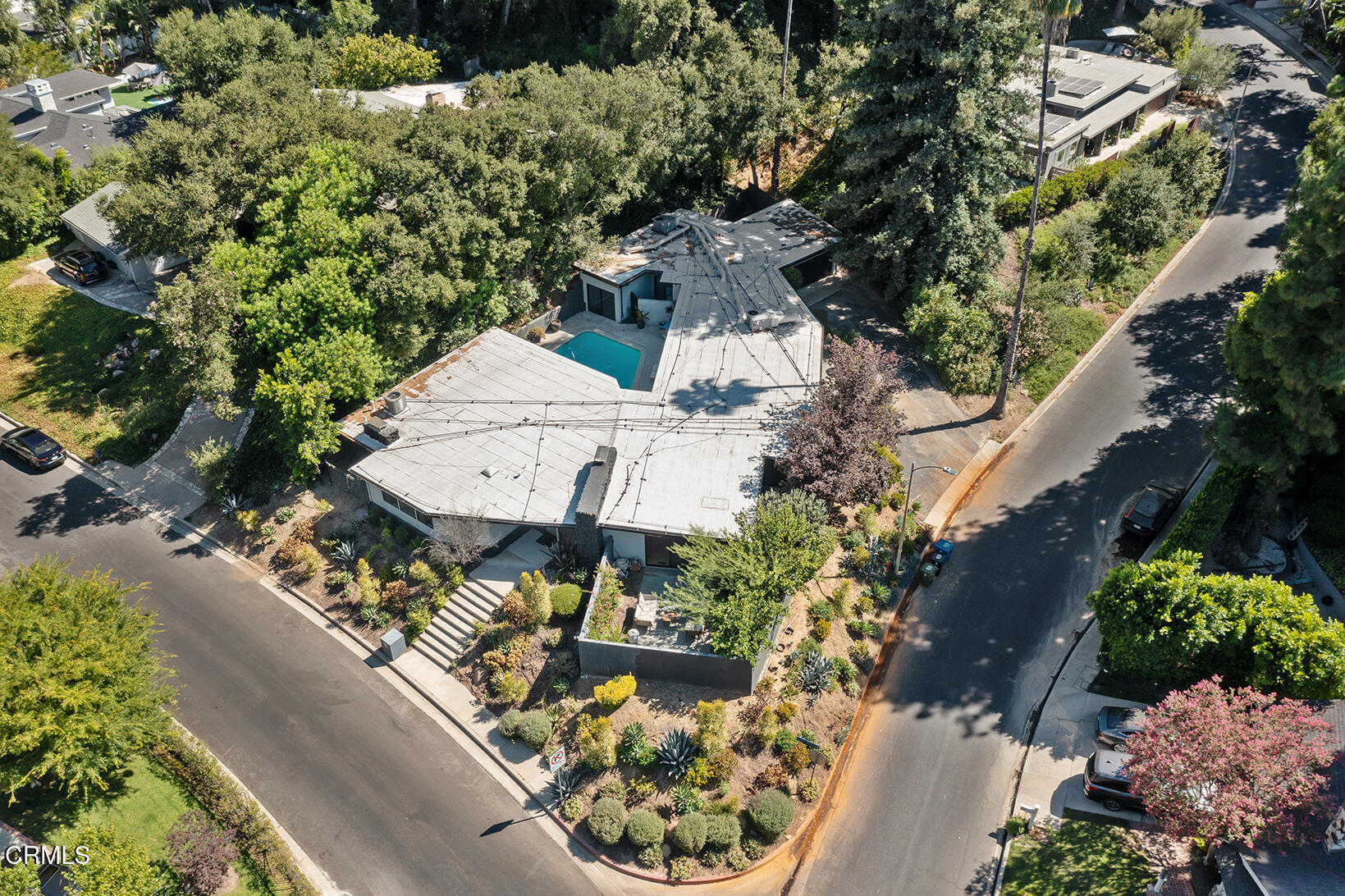 3581 Valley Meadow Road Sherman Oaks, CA 91403 - Photo 30 of 30 an aerial view of a house with a yard