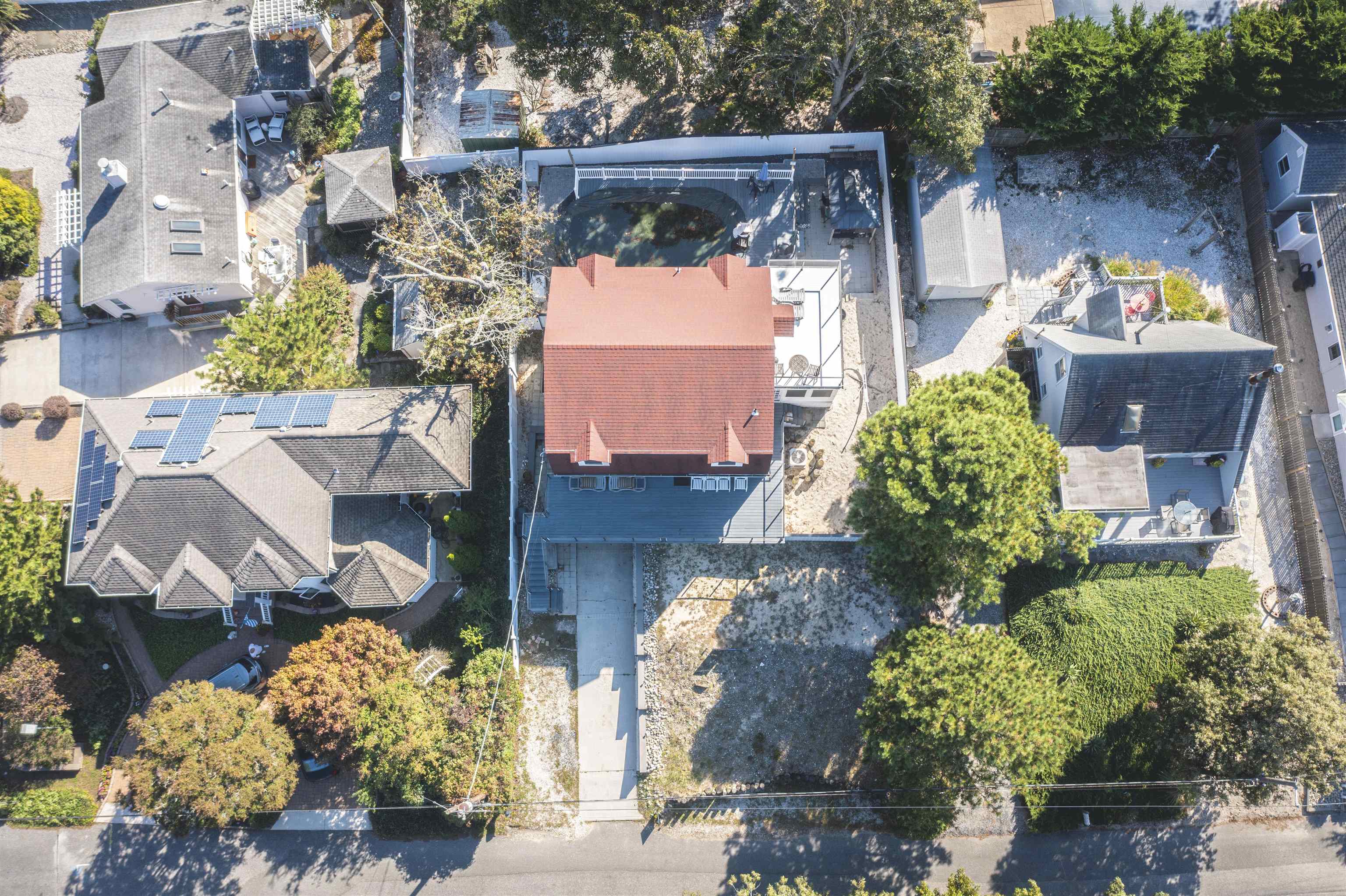 18 Pinewood Road Cape May, NJ 08204 - Photo 4 of 50 an aerial view of a house with a yard and garden