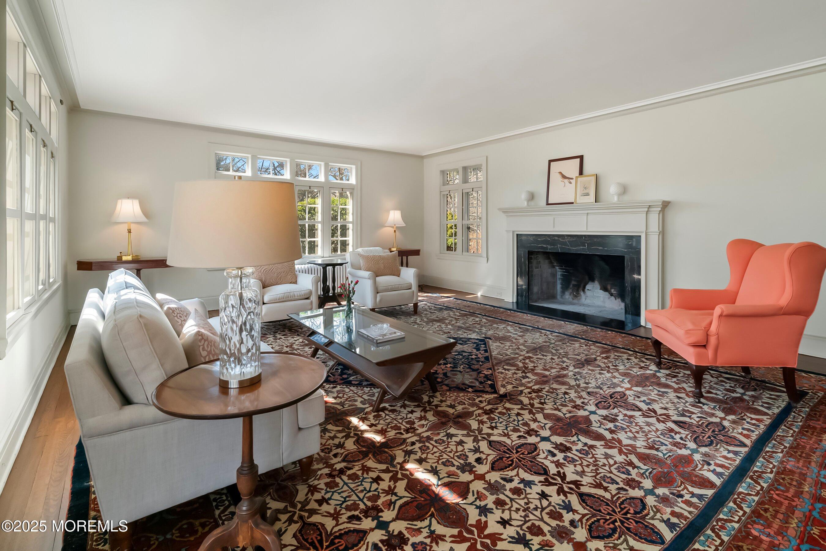 14 Fair Haven Road Rumson, NJ 07760 - Photo 14 of 51 a living room with furniture and a fireplace