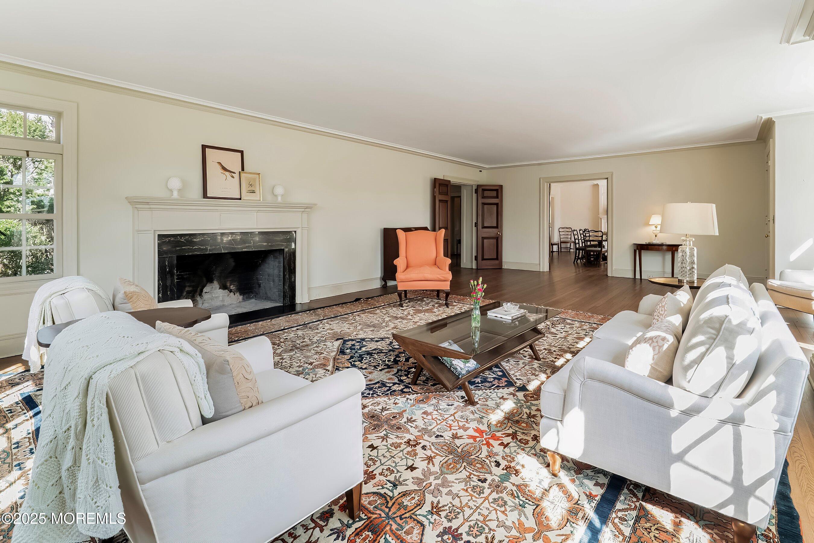 14 Fair Haven Road Rumson, NJ 07760 - Photo 15 of 51 a living room with furniture and a fireplace