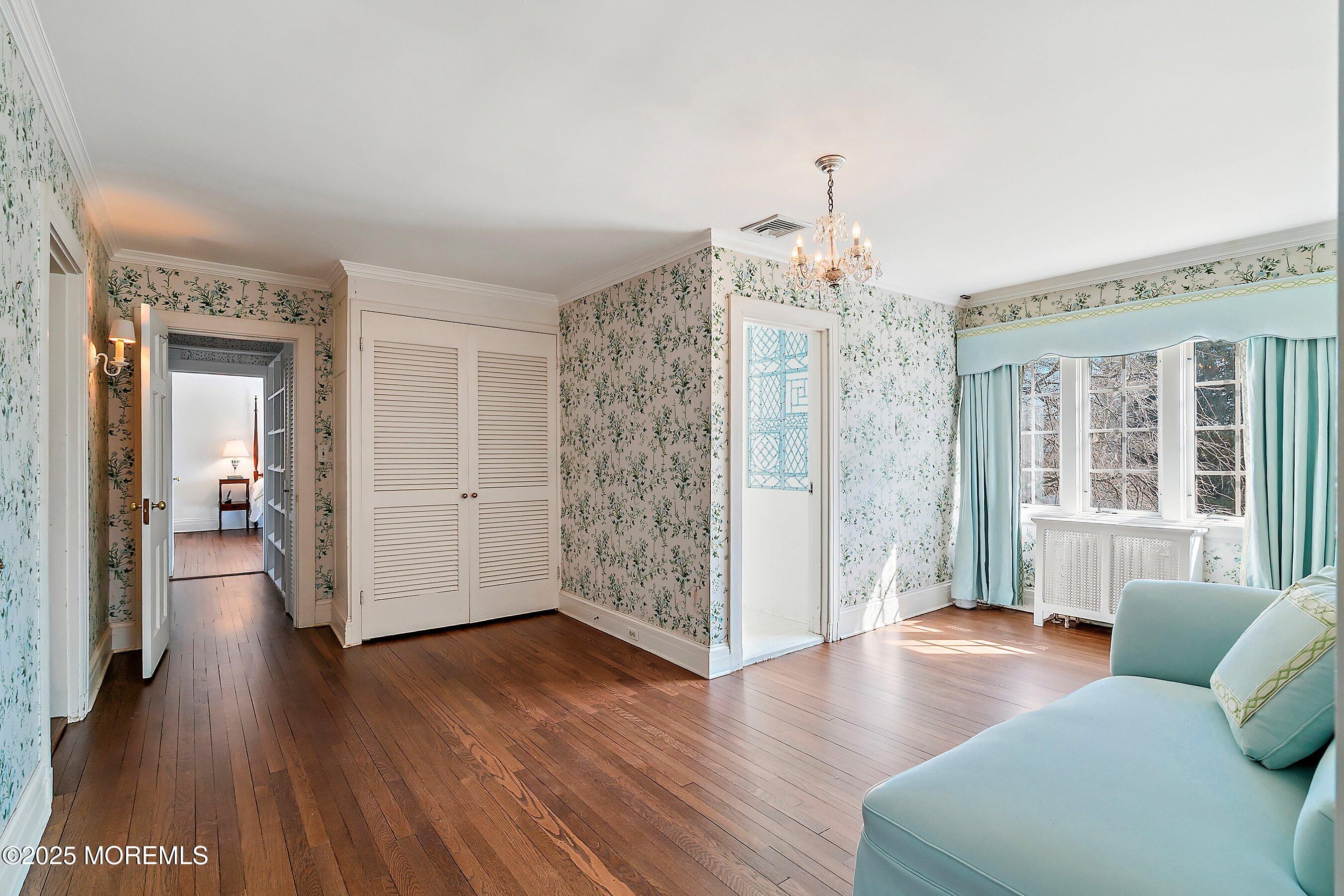 14 Fair Haven Road Rumson, NJ 07760 - Photo 25 of 51 a living room with furniture and a chandelier