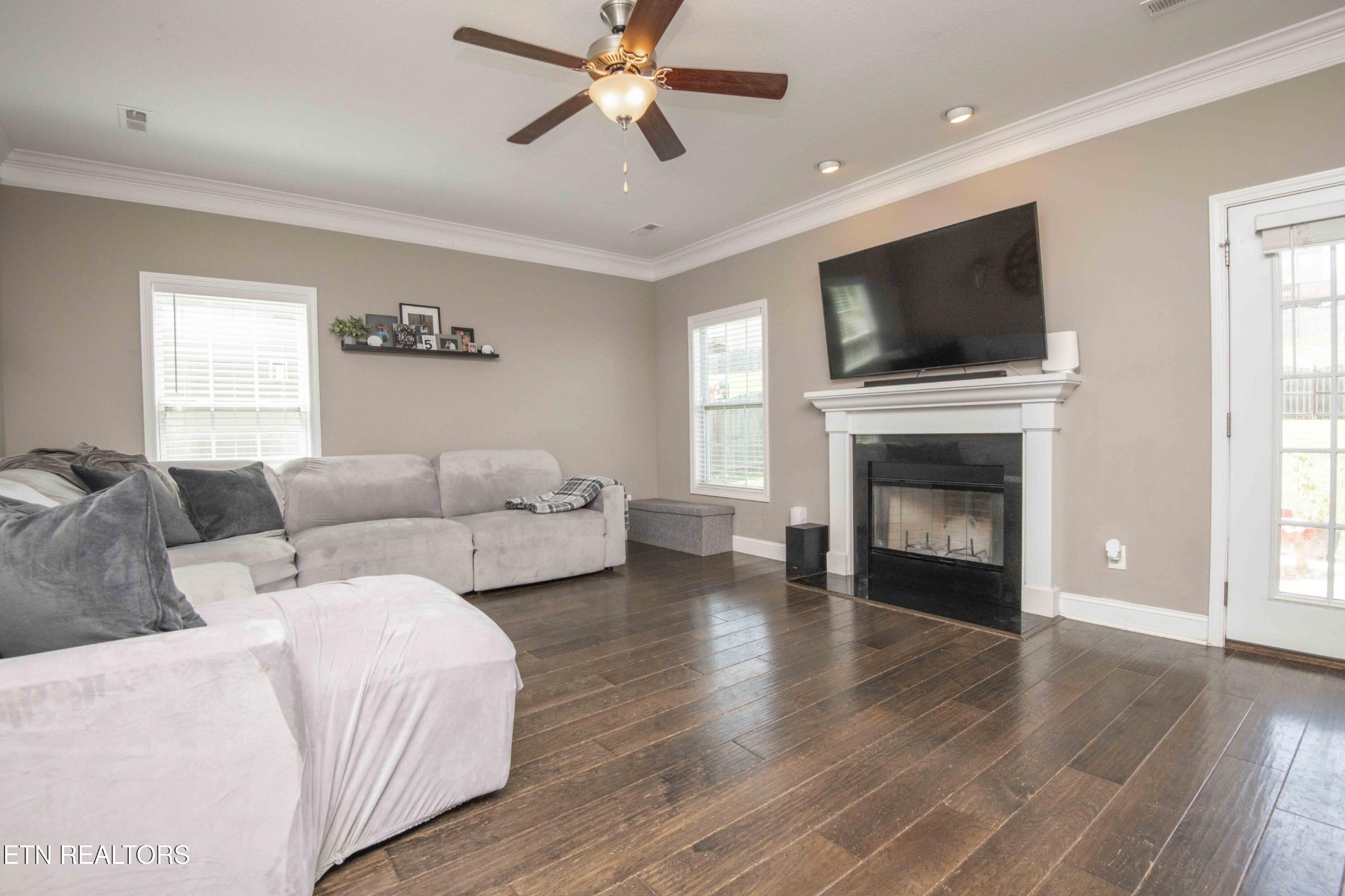 3035 Crosswinds Lane Sevierville, TN 37876 - Photo 20 of 51 a living room with furniture fireplace and flat screen tv
