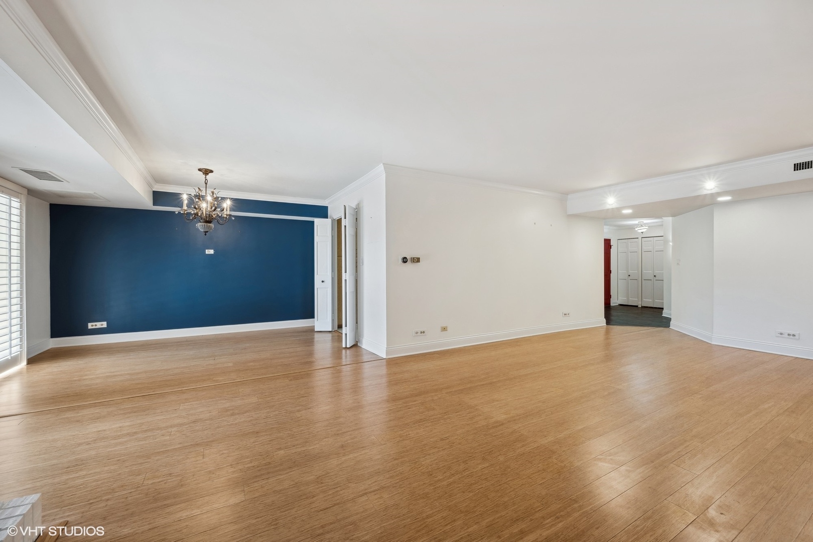 3851 Mission Hills Road, Unit 203 Northbrook, IL 60062 - Photo 5 of 21 a view of an empty room with cabinet and a window
