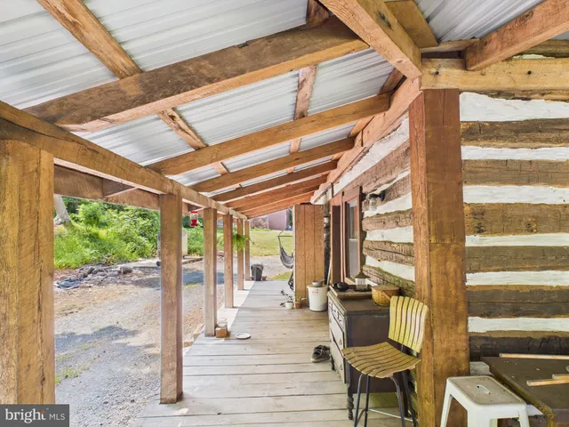 a view of an outdoor space with seating