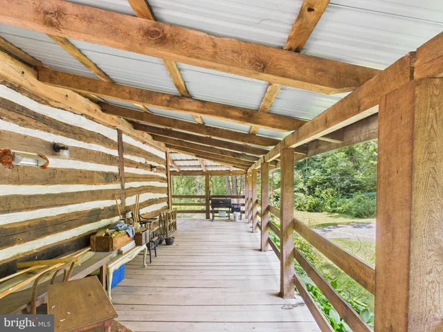 a view of outdoor space with seating space