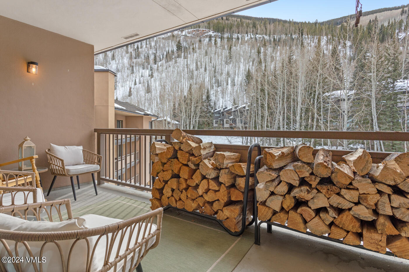 1650 Fall Ridge Road, Unit 401 Vail, CO 81657 - Photo 4 of 29 a view of a porch with furniture