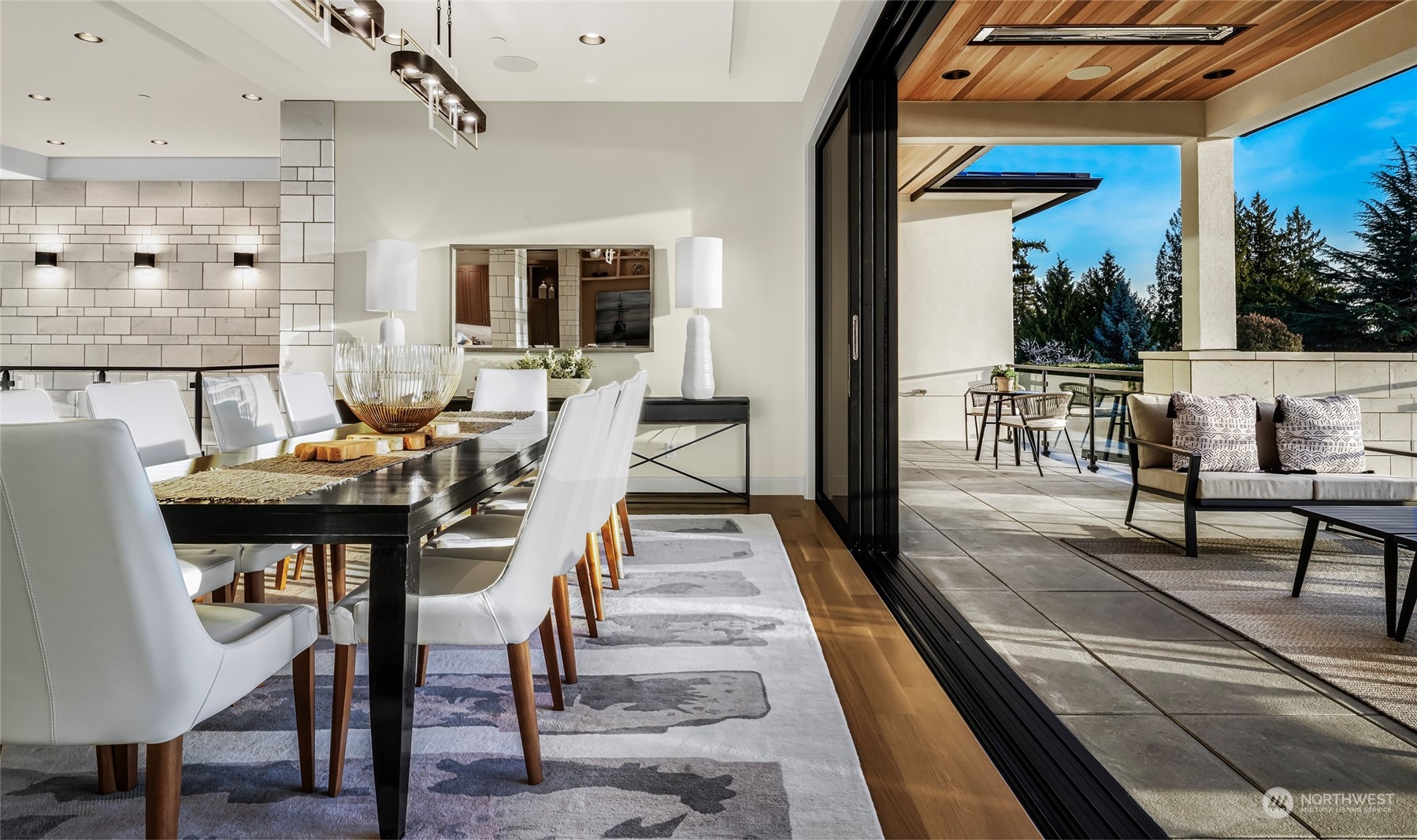 8467 Midland Road Medina, WA 98039 - Photo 14 of 40 a view of a dining room with furniture