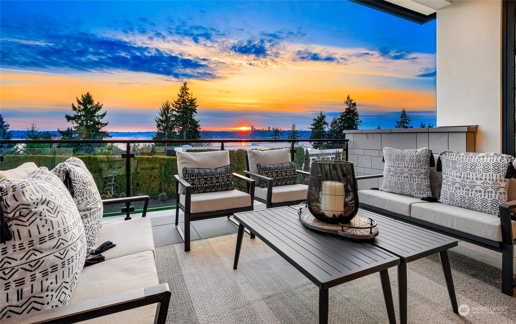 8467 Midland Road Medina, WA 98039 - Photo 15 of 40 a view of a terrace with couches