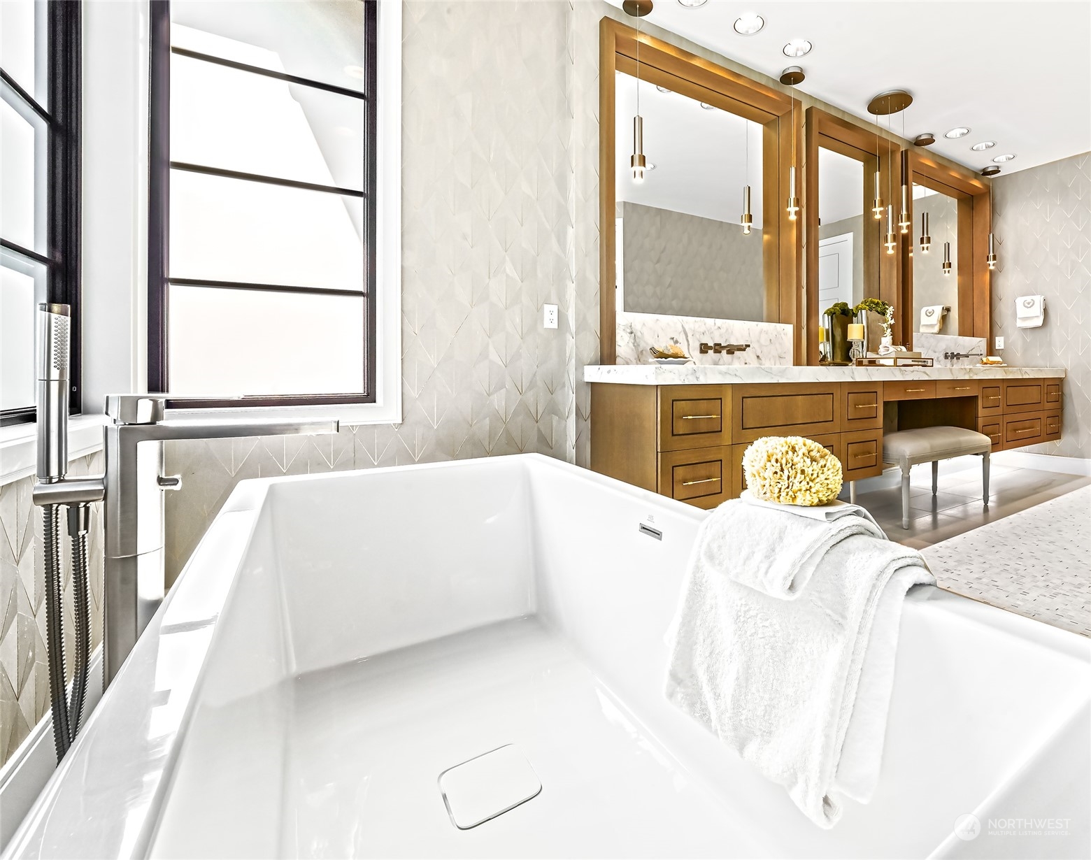 8467 Midland Road Medina, WA 98039 - Photo 31 of 40 a living room with furniture and a large window