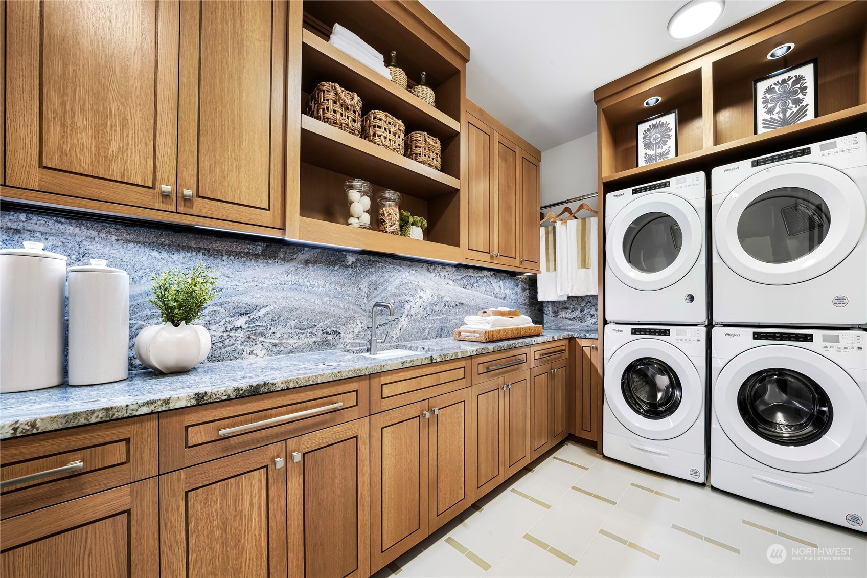 8467 Midland Road Medina, WA 98039 - Photo 40 of 40 a utility room with lots of appliances and cabinets