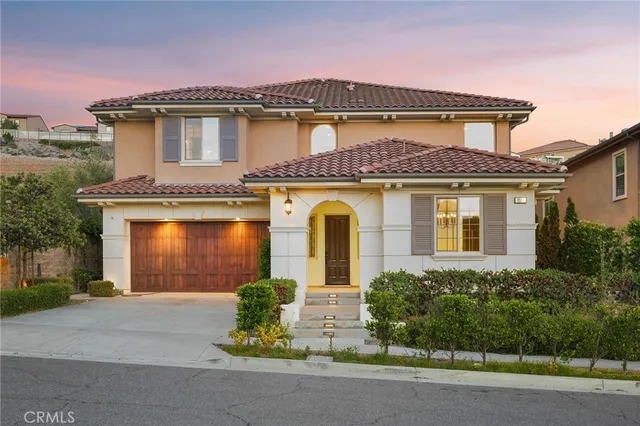 a front view of a house with yard