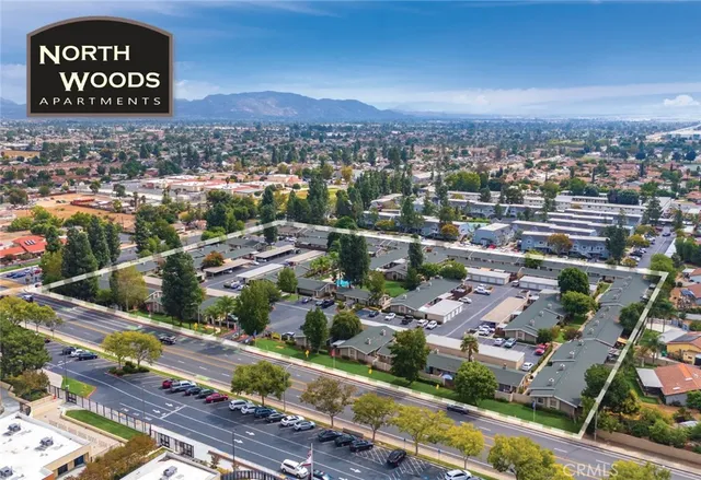 an aerial view of a city