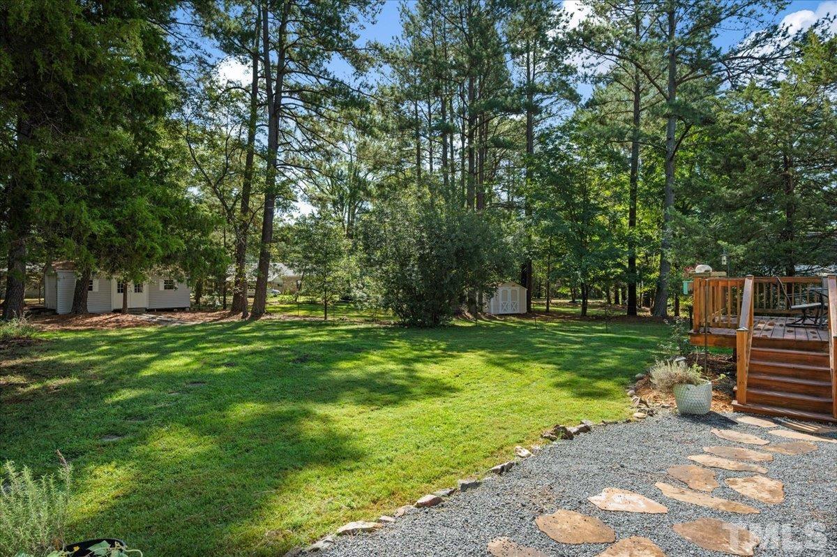 5116 Hallmark Road Durham, NC 27712 - Photo 30 of 31 a view of a backyard with large trees