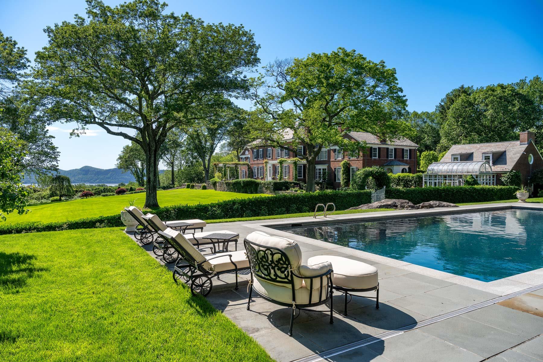 842 Sleepy Hollow Road Briarcliff Manor, NY 10510 - Photo 3 of 35 a view of swimming pool with outdoor seating and lake