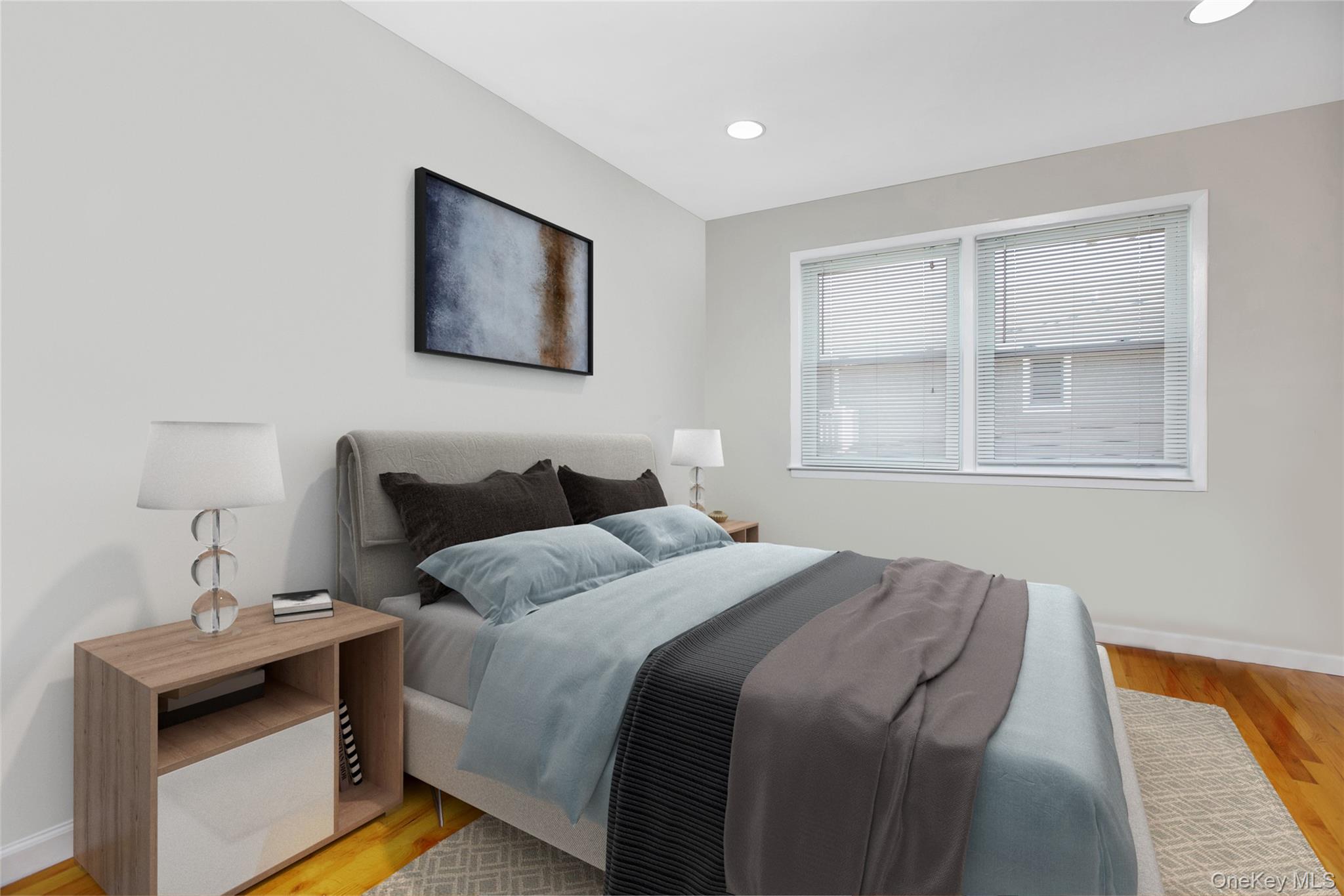 2 Richmond Road, Unit 6F Lido Beach, NY 11561 - Photo 3 of 14 Bedroom featuring light wood-style floors and recessed lighting