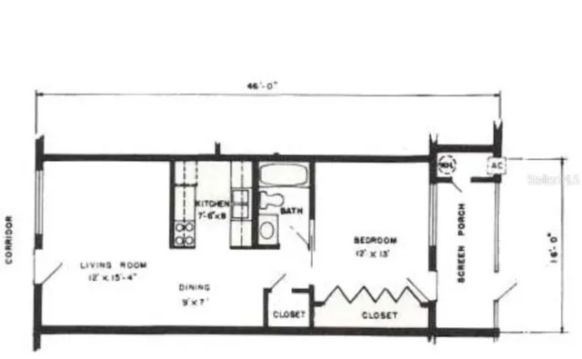 a picture of a floor plan