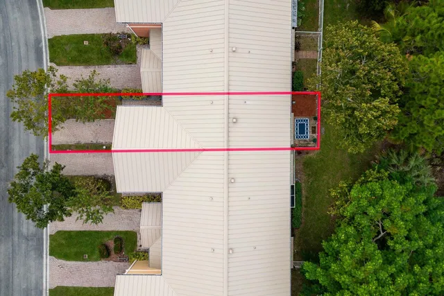 a aerial view of a house