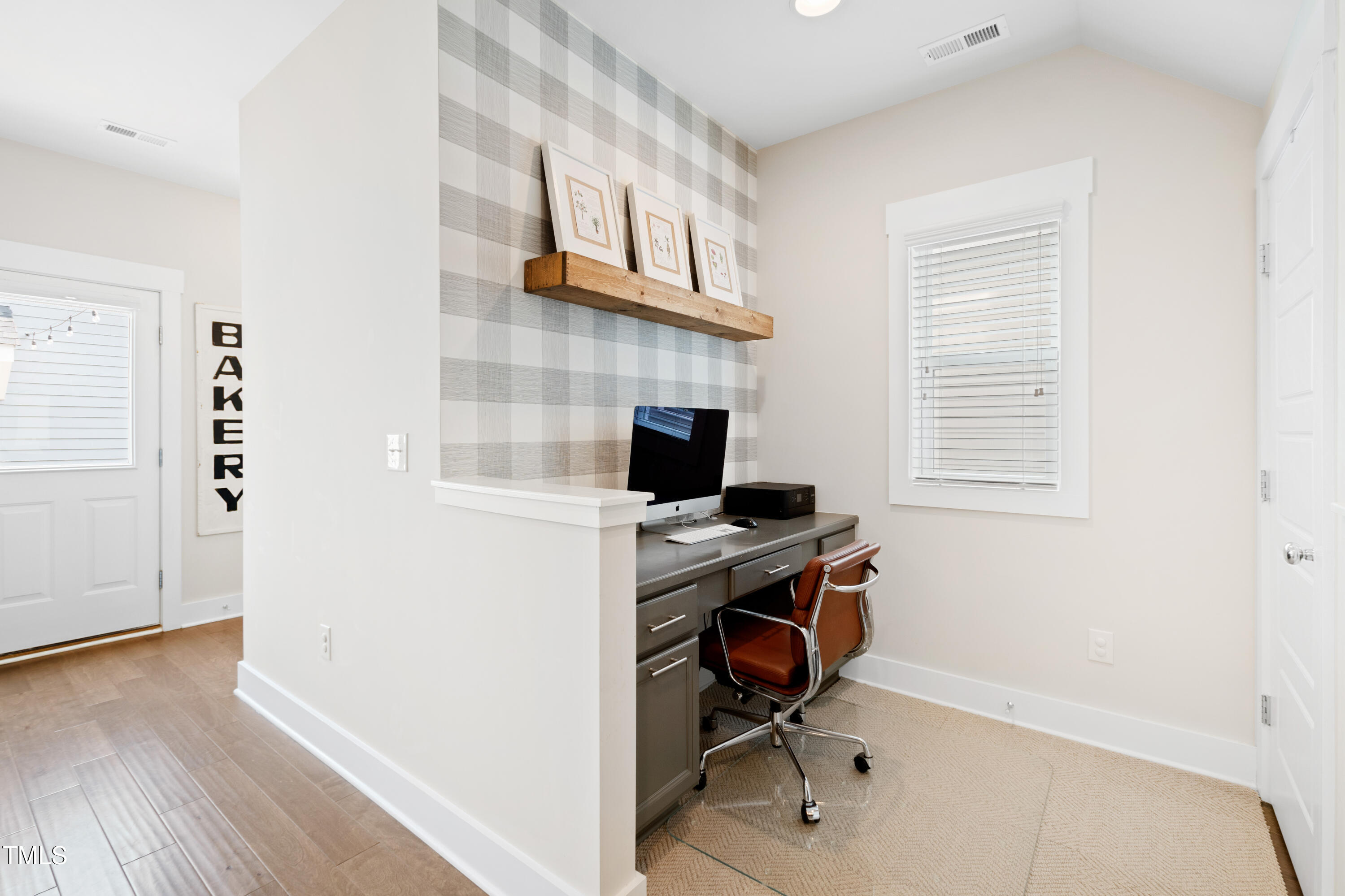 71 Hawk Point Road Chapel Hill, NC 27516 - Photo 23 of 35 a view of workspace with wooden floor