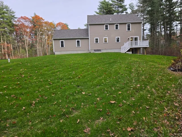 a house view with a garden space