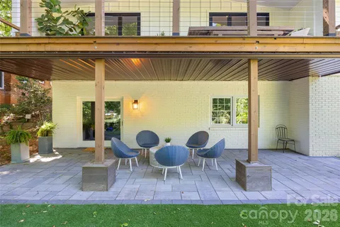 a view of outdoor seating