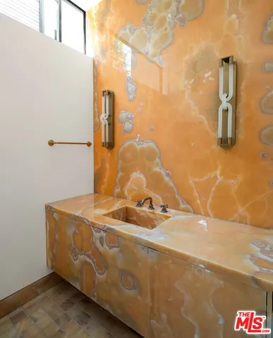 a close up of a sink