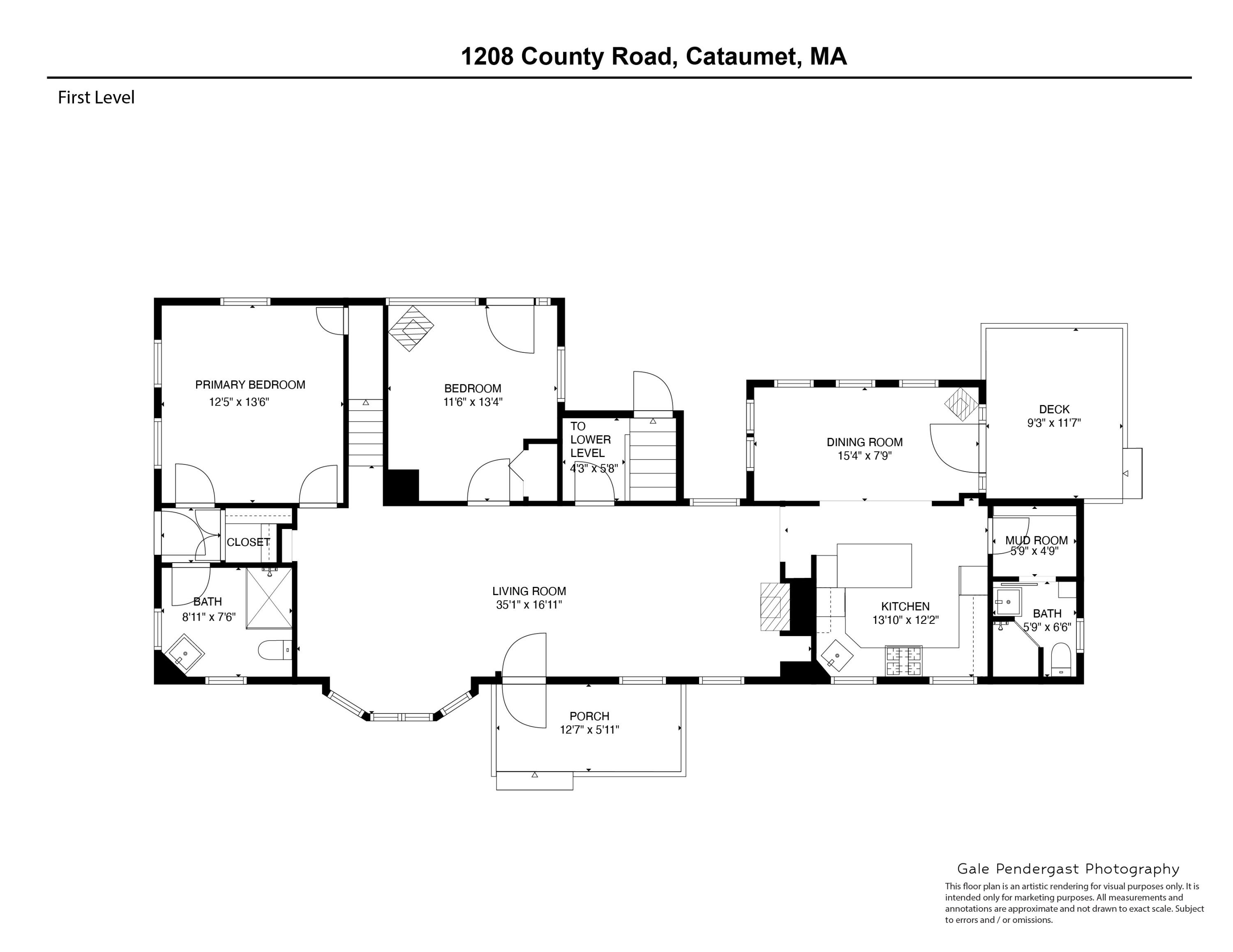 1208 County Road Cataumet, MA 02534 - Photo 39 of 40 a picture of a floor plan