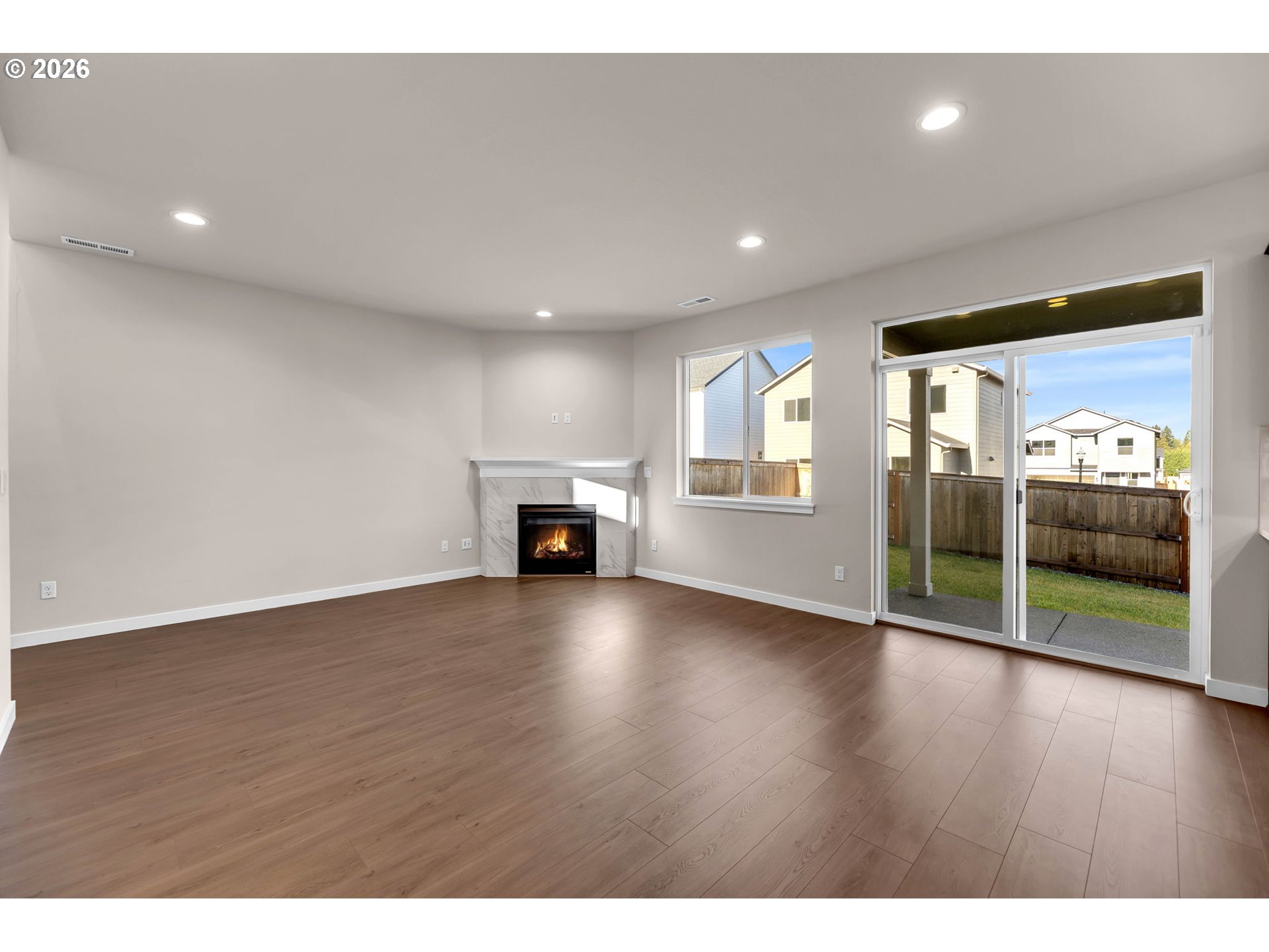 4308 Northeast 185th Street Vancouver, WA 98686 - Photo 9 of 41 a view of empty room with wooden floor and fan