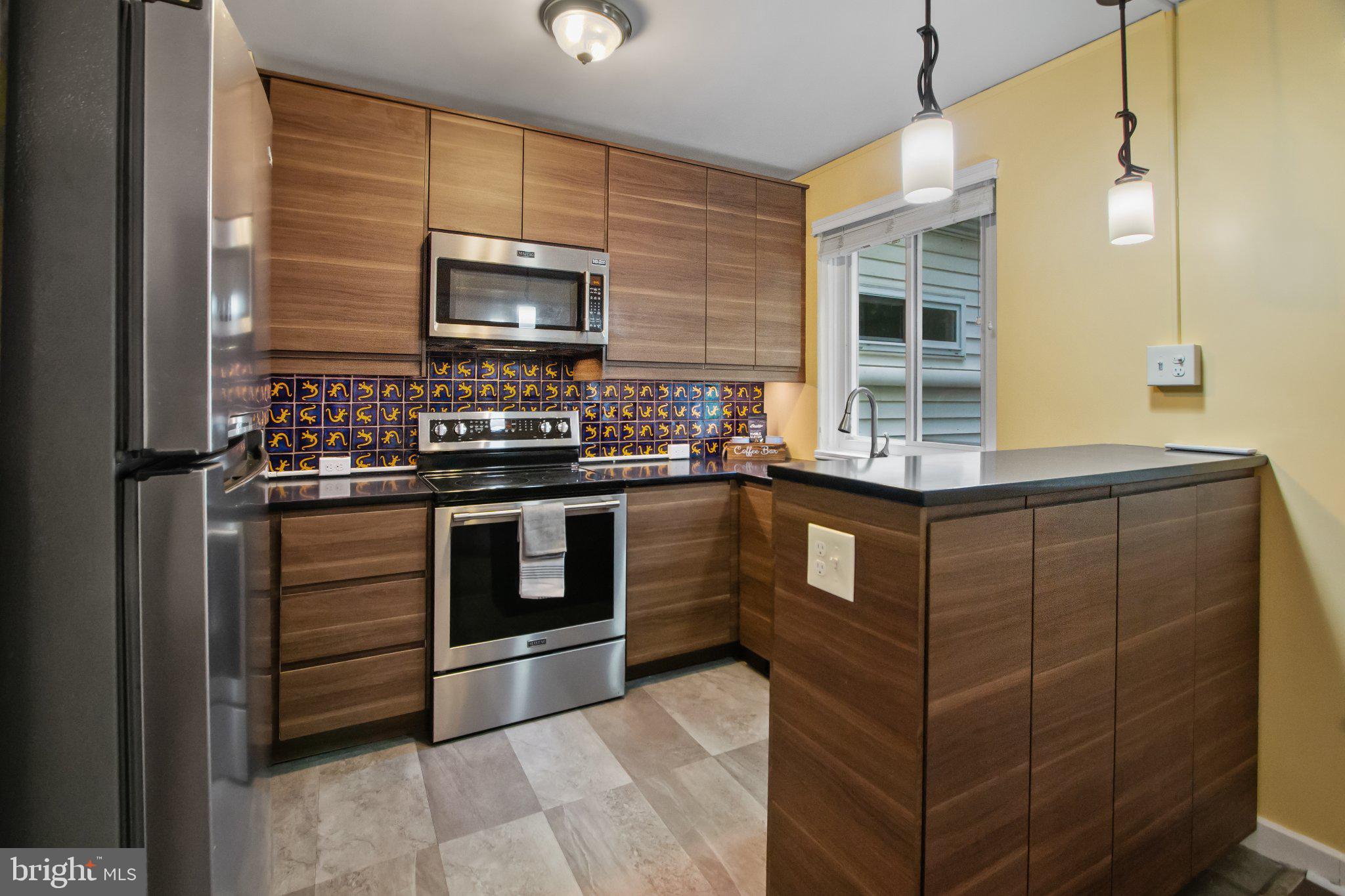 30 Ridge Road, Unit B Greenbelt, MD 20770 - Photo 10 of 30 Modern kitchen with vibrant tiles.