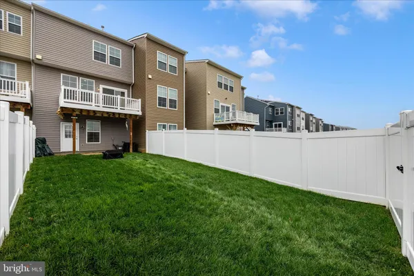 a view of yard with ocean view