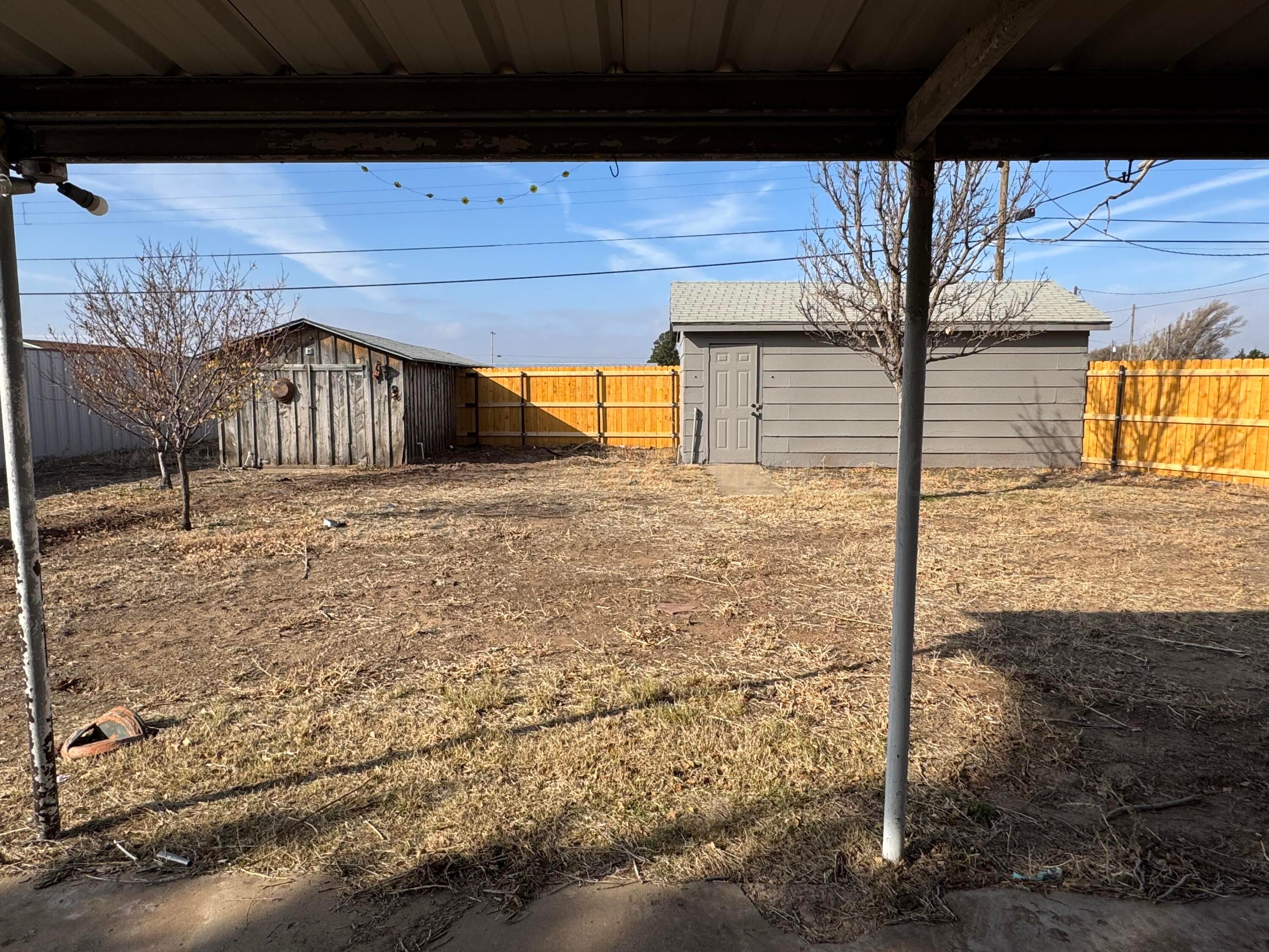 600 13th Street Vega, TX 79092 - Photo 16 of 22 Large back yard with new fence