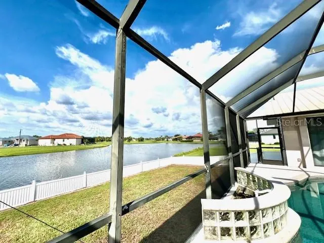 a view of an ocean and beach