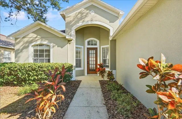 a front view of a house