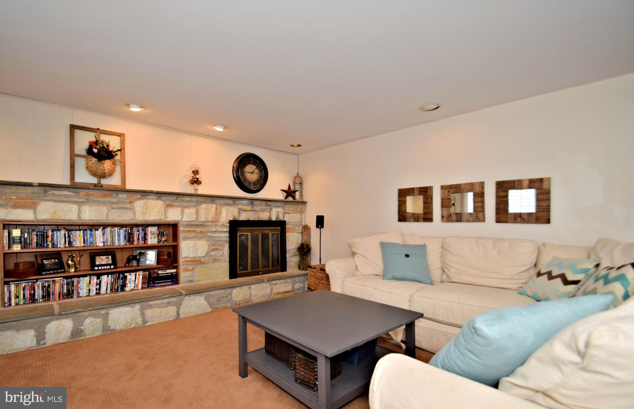 1641 Dublin Road Dresher, PA 19025 - Photo 13 of 24 Family Room with stone, gas fireplace