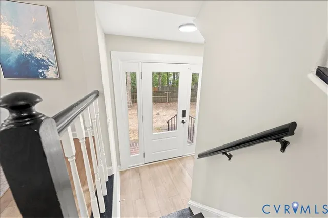 a view of a entryway