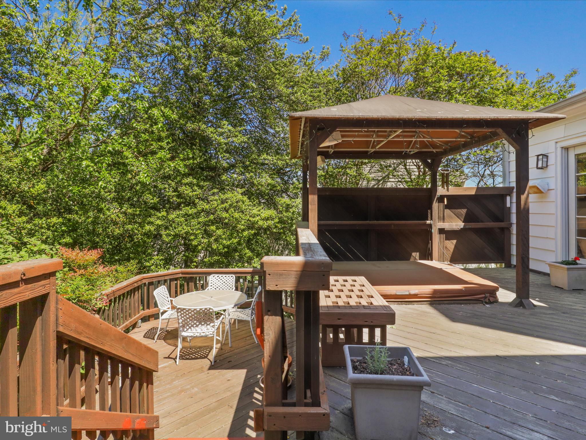 4725 Rock Spring Road Arlington, VA 22207 - Photo 40 of 59 Deck and Hot Tub...privacy plus