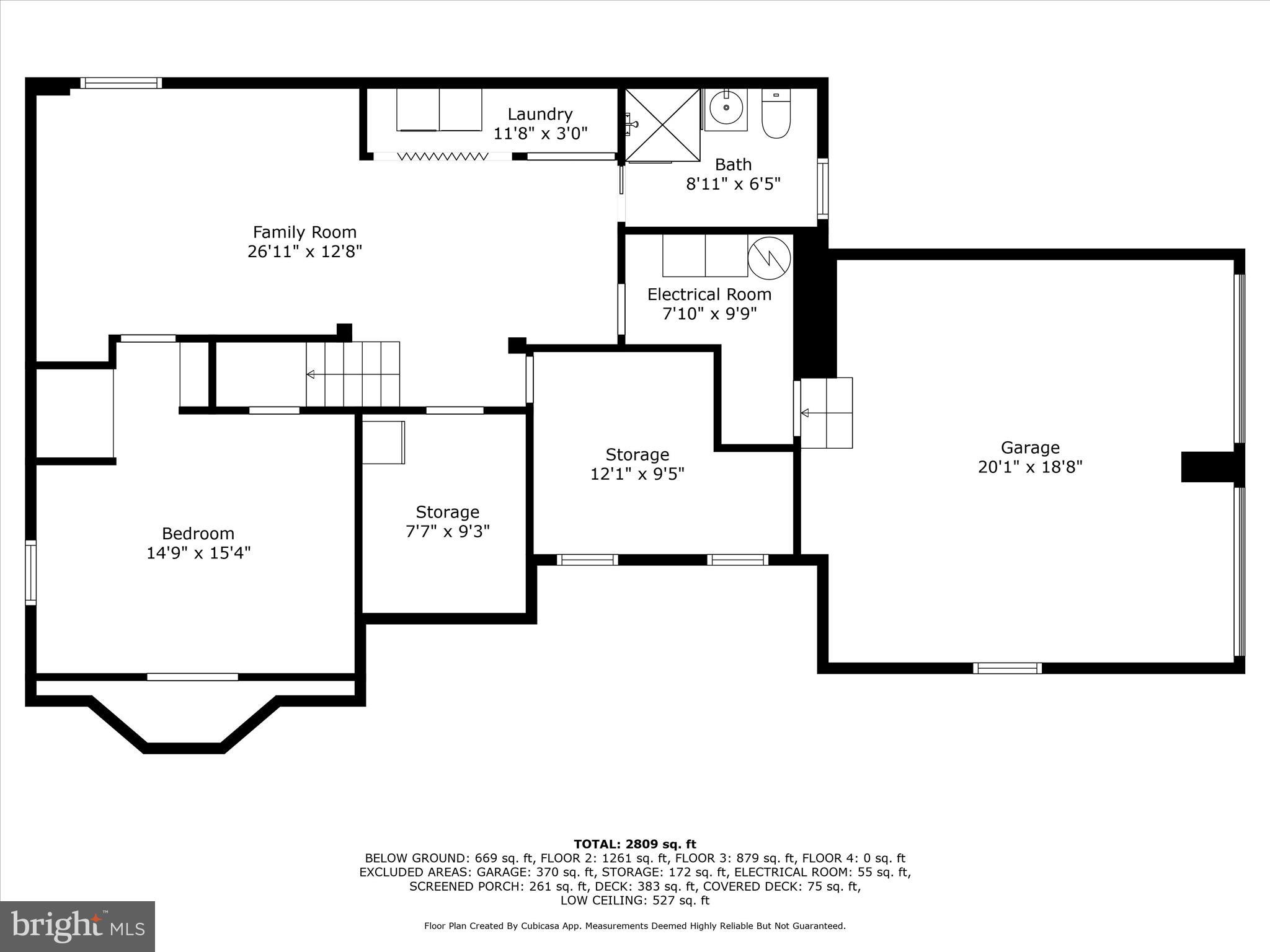 4725 Rock Spring Road Arlington, VA 22207 - Photo 55 of 59 Lower Level Approximately 669 Square Feet