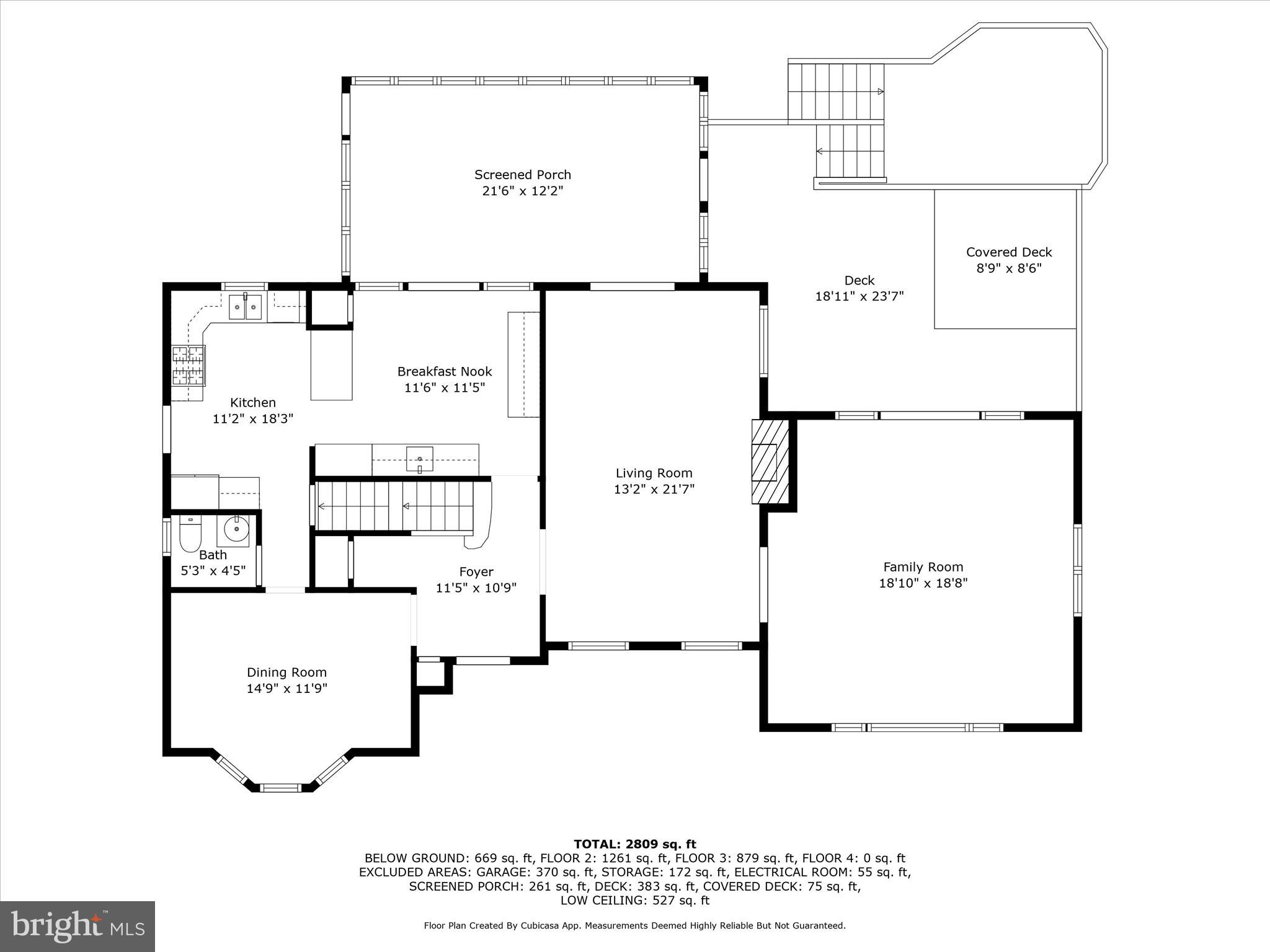 4725 Rock Spring Road Arlington, VA 22207 - Photo 56 of 59 Main Level Approximately 1261 Square Feet