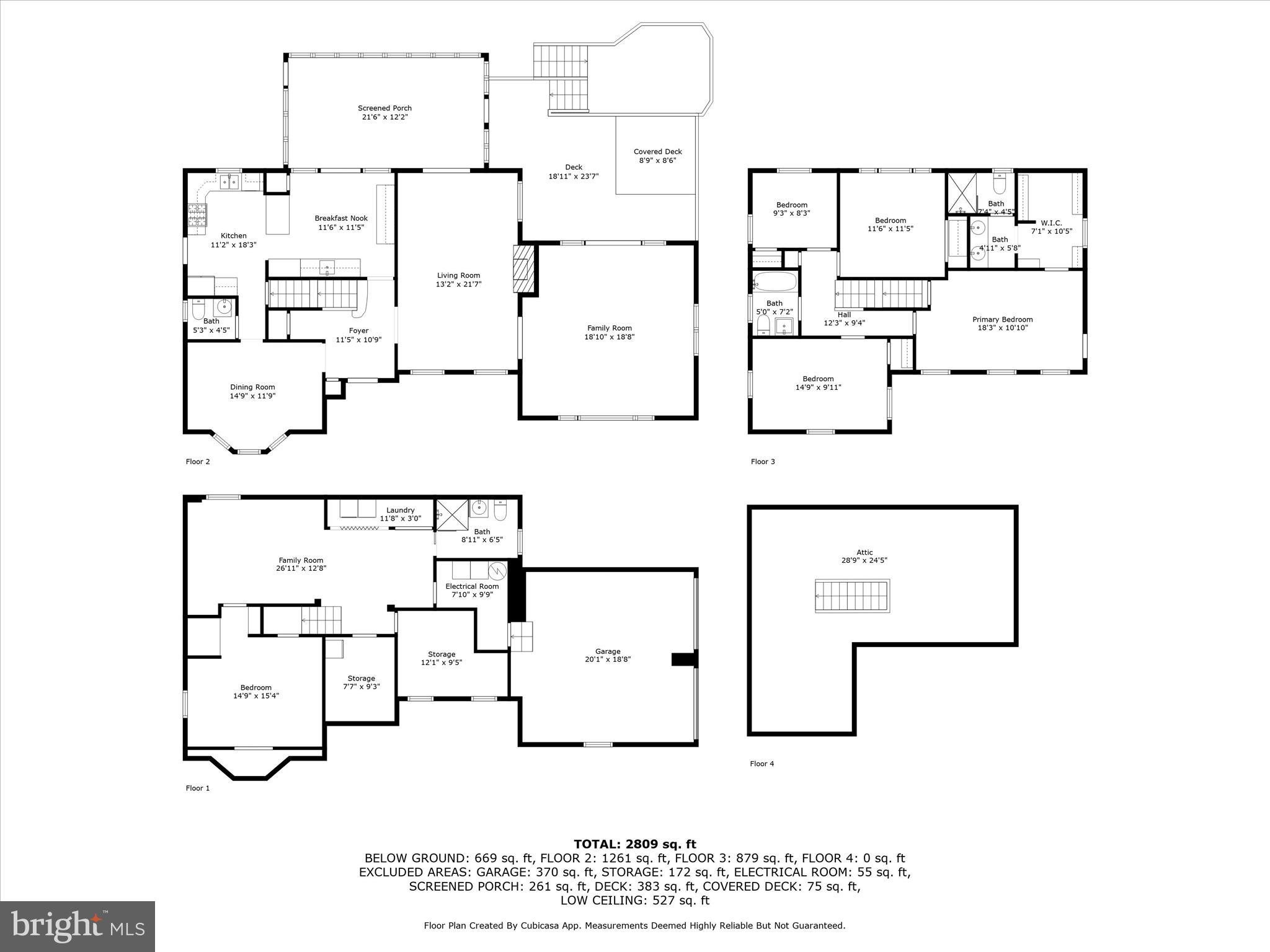 4725 Rock Spring Road Arlington, VA 22207 - Photo 59 of 59 All Floors Total Approximately 3000 Square Feet