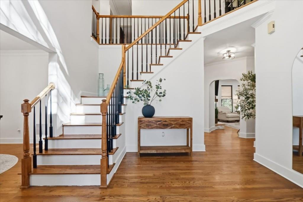 3222 Green Farm Trail Dacula, GA 30019 - Photo 14 of 92 a view of entryway and hall with wooden floor