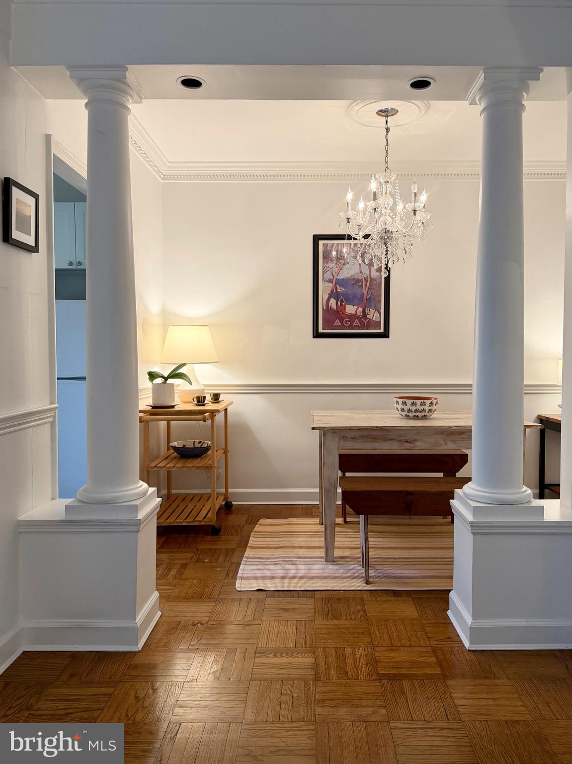 2500 Q Street Northwest, Unit 307 Washington, DC 20007 - Photo 9 of 16 Timeless dining room for sharing meals w/ friends.