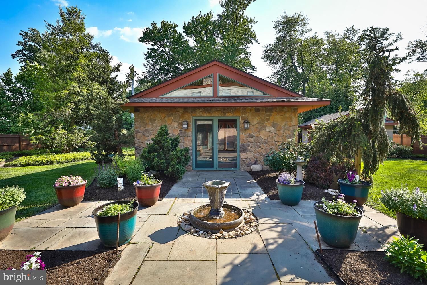1130 Kingsley Road Rydal, PA 19046 - Photo 57 of 72 Fountain leading to Pool House