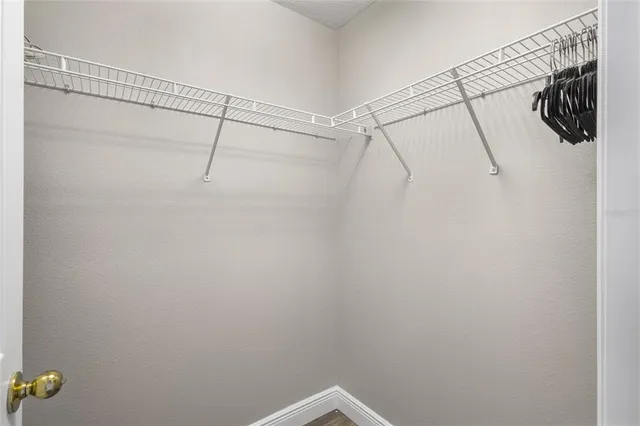 a view of walk in closet