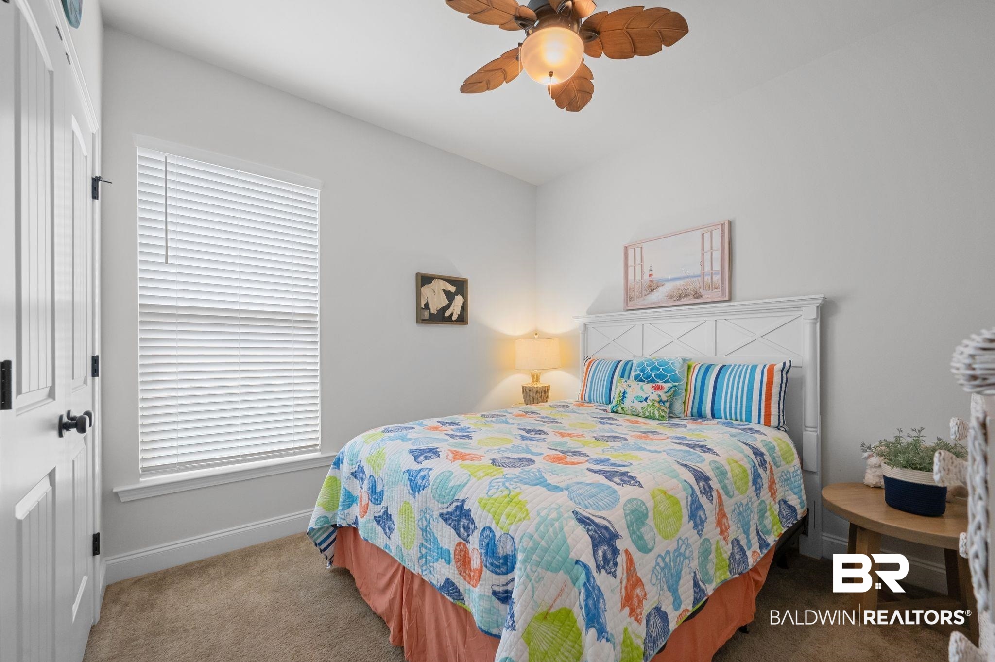 1165 Stella Road Foley, AL 36535 - Photo 24 of 42 Bedroom with carpet floors, baseboards, ceiling fan, and a closet