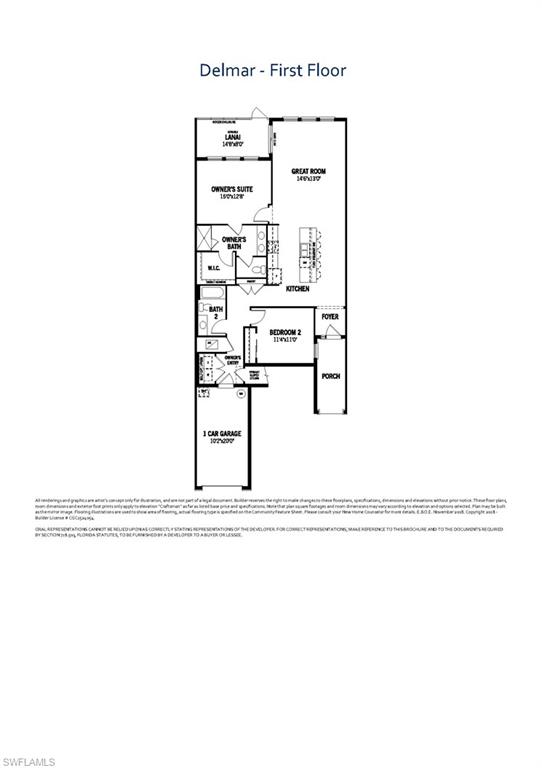 4676 Arboretum Circle, Unit 102 Naples, FL 34112 - Photo 35 of 35 a picture of a floor plan