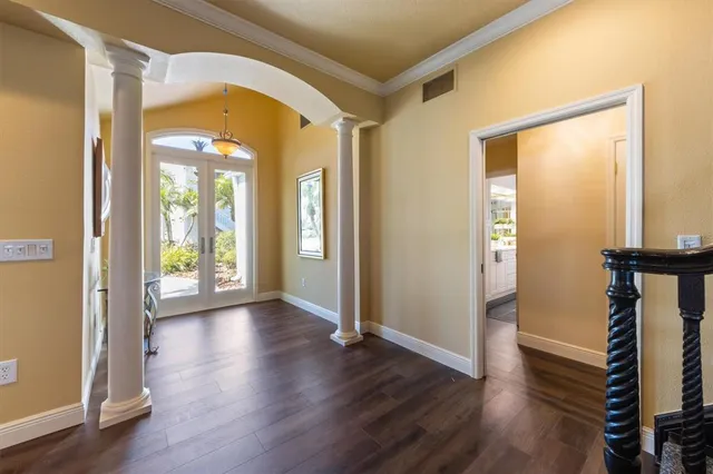 a bed room with a bed and a window