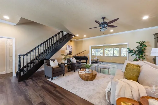 a kitchen with a table and chairs