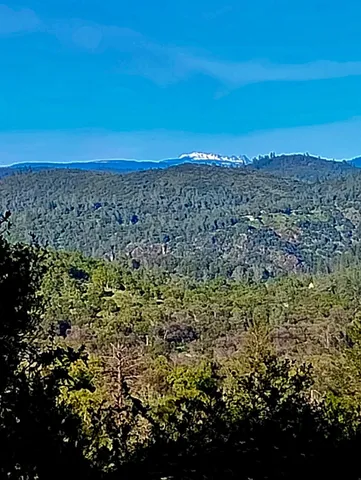 a view of a beach with a building in the background