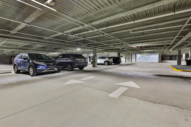 a car parked in garage